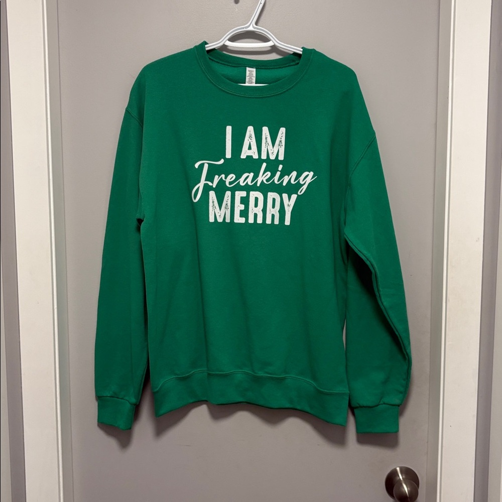 Nwt$50 Retail I Am Freaking Merry Christmas Sweater